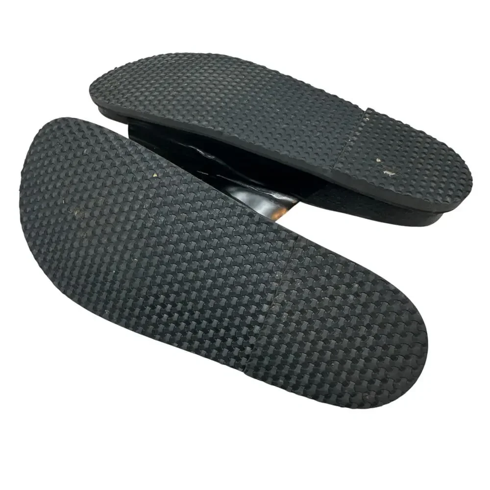 Zara Slide Sandals Buckles Double Strap Faux Leather Black Size 41 US‎ 10 - Picture 14 of 14
